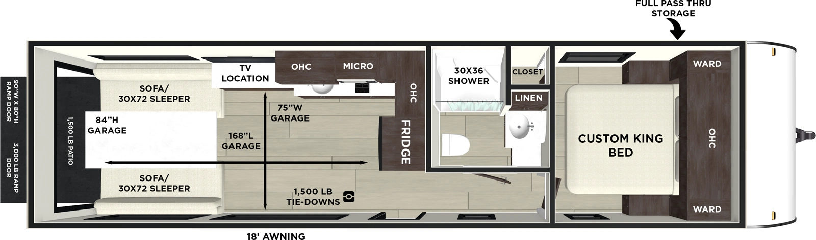 Wildwood Fsx 270RTK Floorplan